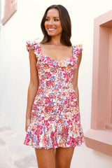 Endless Blossom Mini Dress Pink