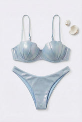 Shiny Mermaid Seashell Bikini