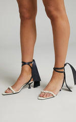 Jaggar The Label - Scrunched Sandal Heel in Ivory
